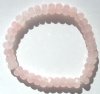 5x8mm Faceted Rondelle Rose Quartz Power Bead Bracelet